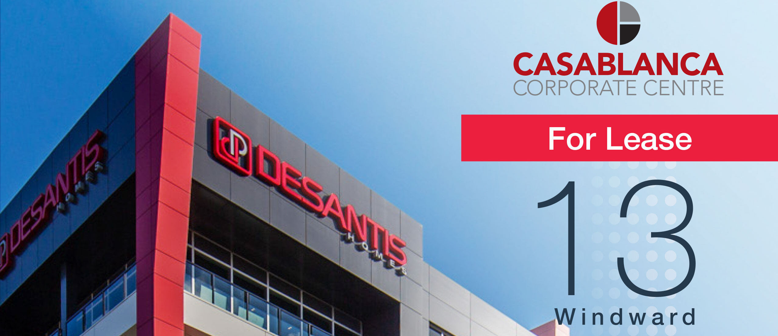 Leasing Casablanca Corporate Centre- Red & Blue, Complementary Colours